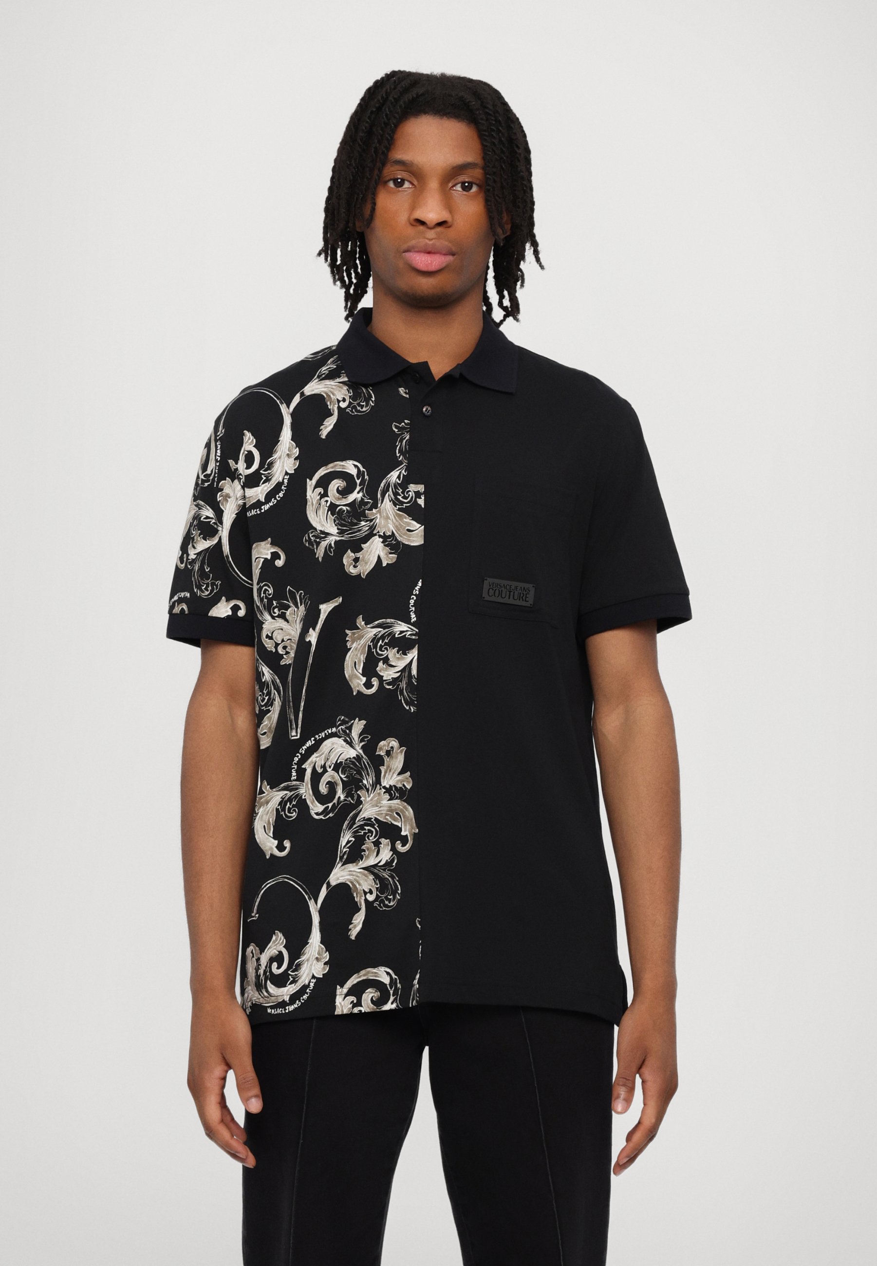 Versace Jeans Couture Polo shirt - black - Zalando Versace Jeans Couture Polo shirt - black - Zalando