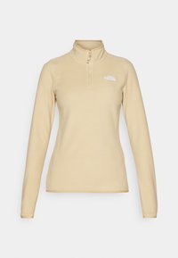 100 GLACIER 1/4 ZIP - Fleecetrøjer - khaki stone