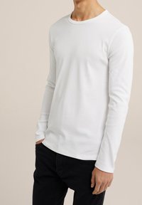 WE Fashion Långärmad tröja - white