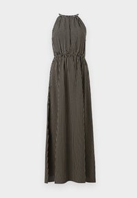 AMERICAN NECKLINE DRESS - Maxi dress - black/beige