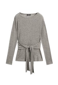 WITH TIE DETAIL - Langarmshirt - grey