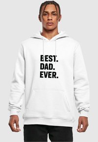 Merchcode FATHERS DAY - BEST DAD EVER - Kapuutsiga pusa - white