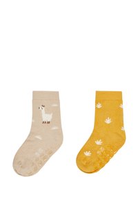 Sterntaler Mädchen Socken Doppelpack - Regenbogen & Blumen Motive - ABS Socken