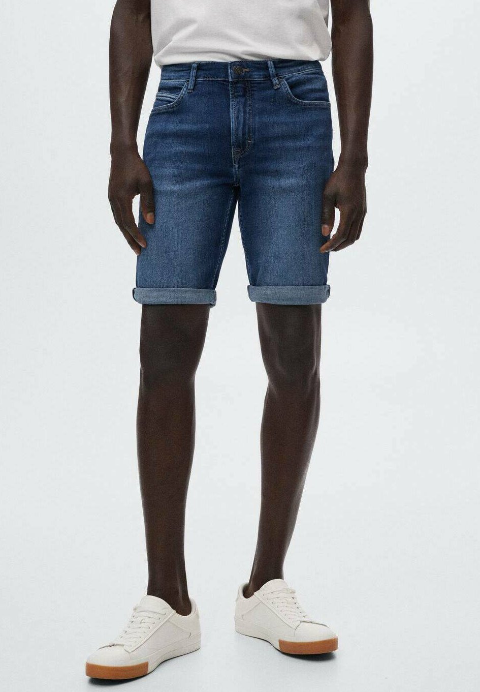 Mango Denim shorts - bleu foncé/dark 
