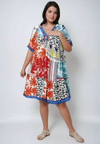 Jean Marc Philippe MI-LONGUE EN FIBRANNE IMPRIMÉE - Jurk - multicolore