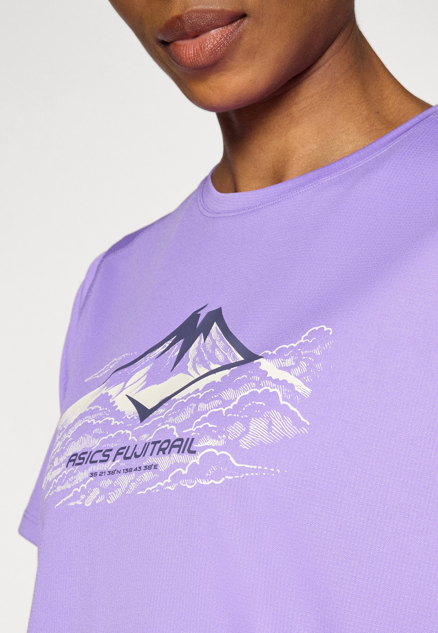 ASICS FUJITRAIL LOGO - Sports T-shirt - amethyst/lilac - Zalando.co.uk