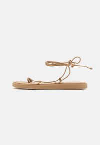 EMILY WRAP FLAT - Tåsandaler - beige