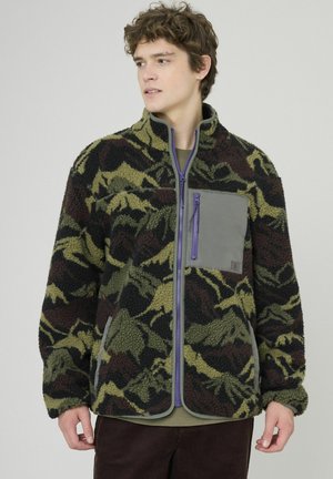 ZIPPÉ IMPRIMÉ SHERPA - Veste polaire - vert kaki