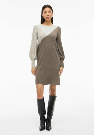 MIDI VIKERRY - Strikkjoler - dark brown