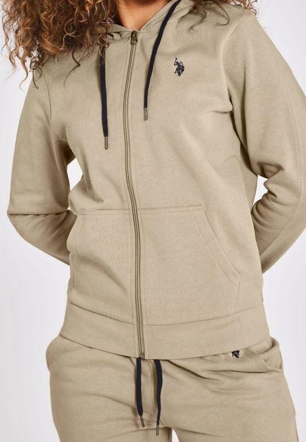 U.S. Polo Assn. Felpa con zip - taupe