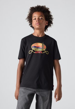 CACTUS IN THE SUNSET TEE - Μπλουζάκι με στάμπα - jet black