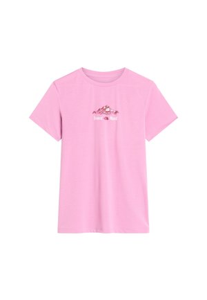 The North Face, W FOUNDATION SHORT SLEEVES T-SHIRT-GRAPH. - T-shirt con stampa - hushed lavender