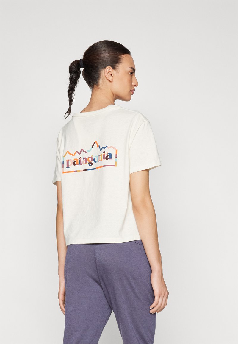 Patagonia UNITY FITZ EASY CUT RESPONSIBILI-TEE - Marškinėliai su spaudiniu - birch white