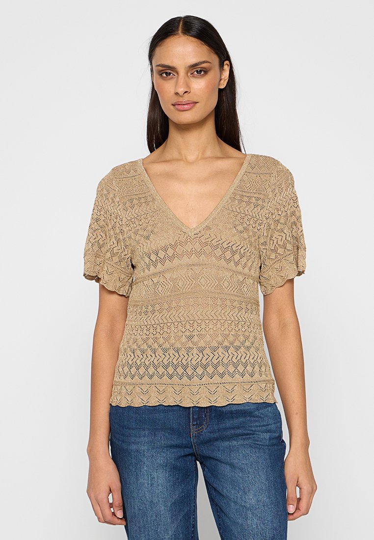 Scotch & Soda Trui goudkleurig Scotch & Soda Trui goudkleurig