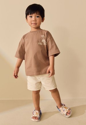 Next, REGULAR FIT - SLIDERS  . - Pool slides - neutral safari