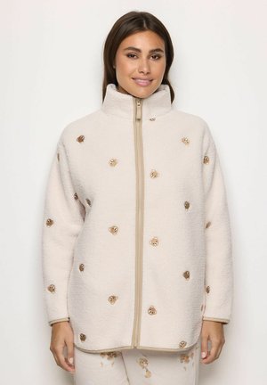 SPA TIME - Fleecejakke - almond with print