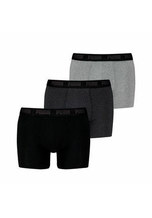 Puma EVERYDAY 3ER PACK - Trunks - black  grey