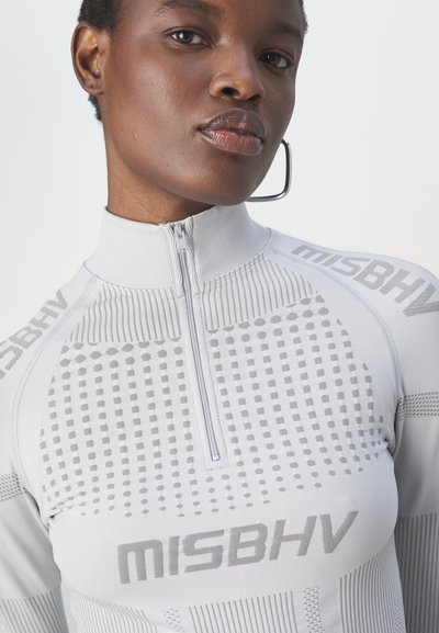 MISBHV SPORT EUROPA QUARTER ZIP LONGSLEEVE UNISEX - Μπλούζα με μακριά μανίκια - light grey