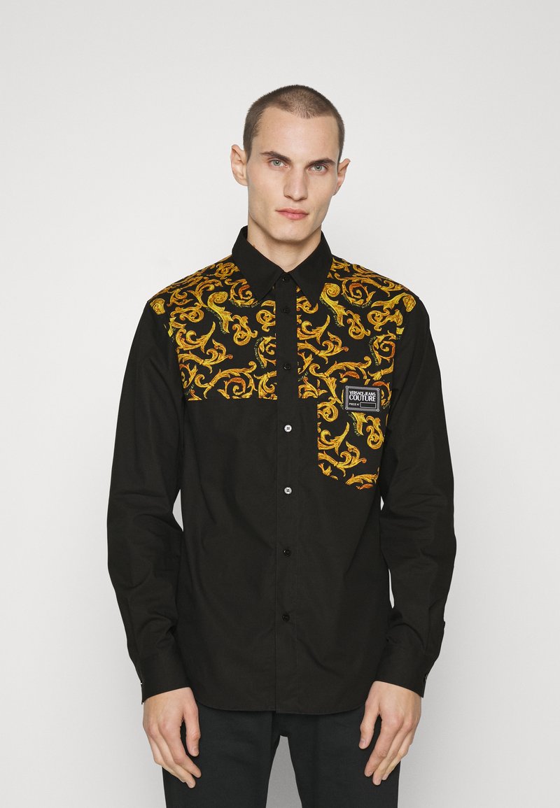 Versace Jeans Couture POPELINE SKETCH COUTURE Hemd black/gold