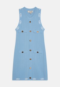 TWINSET - ABITO DRITTO CORTO IN MAGLIA - Jumper dress - paper blue/ice Thumbnail Image 1