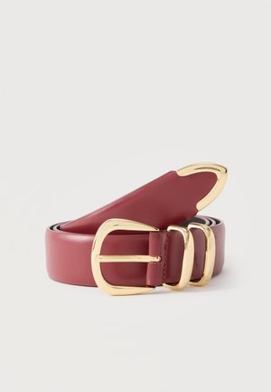 DKNY, CURVE BUCKLE - Ζώνη - rhythm red