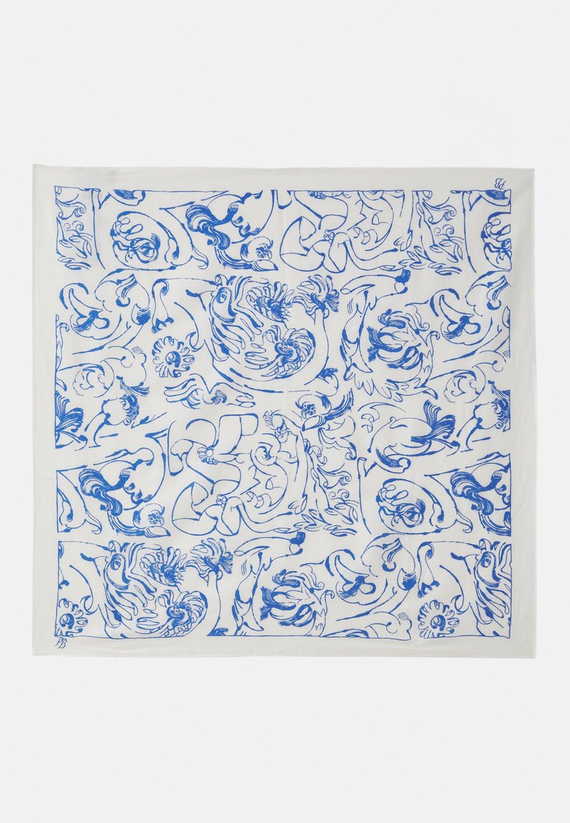 Marimekko LIERIÖ CACTIS - Lenço - white/blue