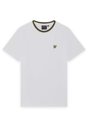 Lyle & Scott, TIPPED TRACK - Lihtne T-särk - white