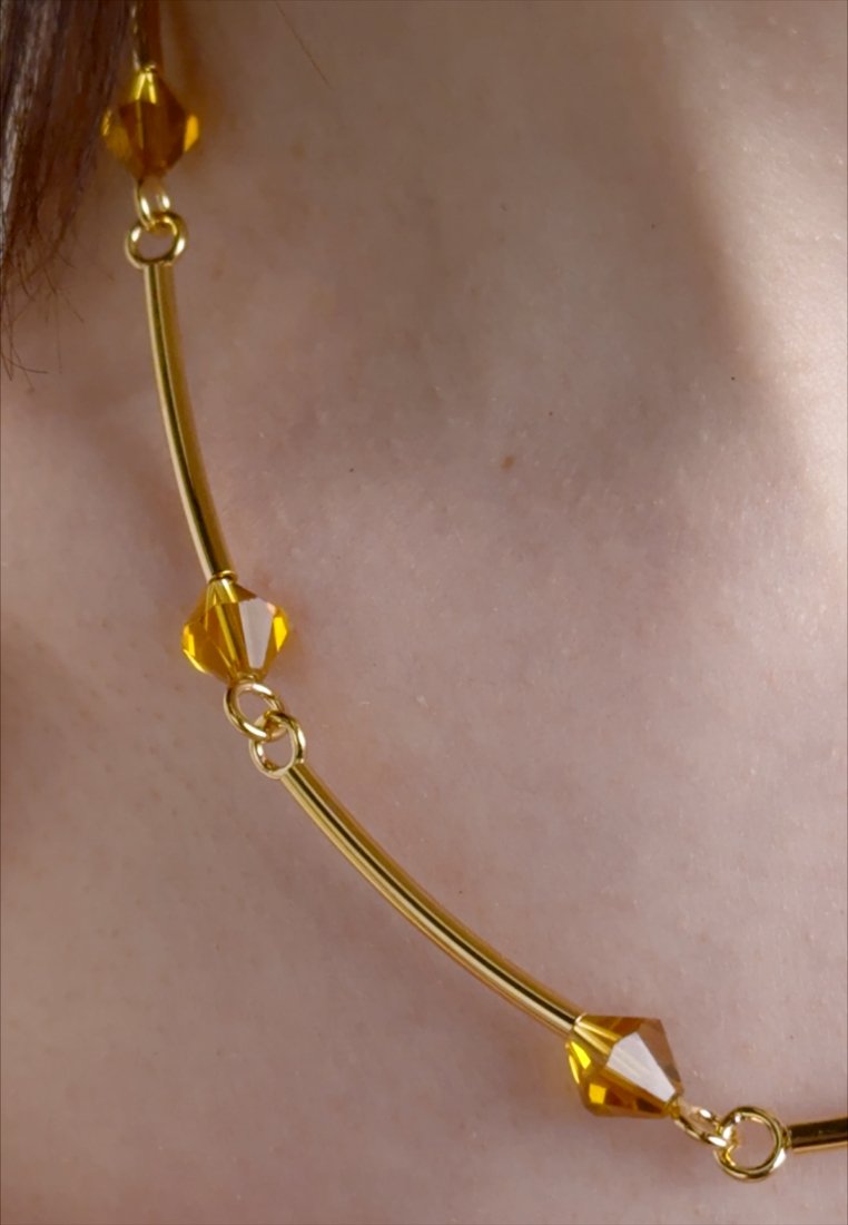 HUGO KREIT SPARK CHAIN - Halskæder - gold-coloured