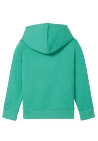 TOM TAILOR MIT LOGO PRINT - Felpa con cappuccio - light fern green