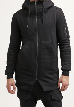 Felpa con zip - black