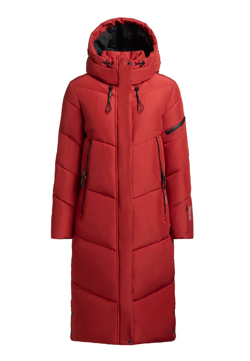 khujo Wintermantel rood