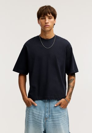 PULL&BEAR Osnovna majica kratkih rukava - dark blue