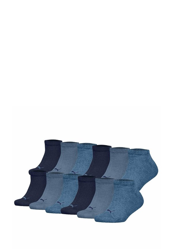 12ER PACK - SNEAKER LOGO EINFAR - Socken - denim blau