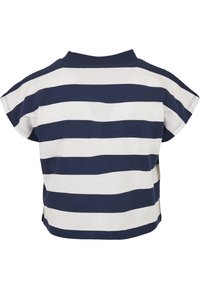 Urban Classics STRIPE - Marškinėliai su spaudiniu - darkblue/white