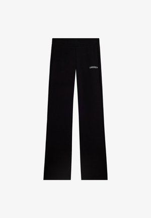 Freddy, PANTALONI SLIM A ZAMPA CON LOGO FREDDY - Pantaloni sportivi - black
