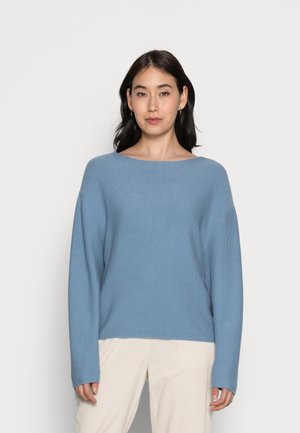LONGSLEEVE MODERN WIDE FIT RICE CORN STRUCTURE - Jersey de punto - fall sky