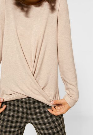 Top s dlouhým rukávem - beige