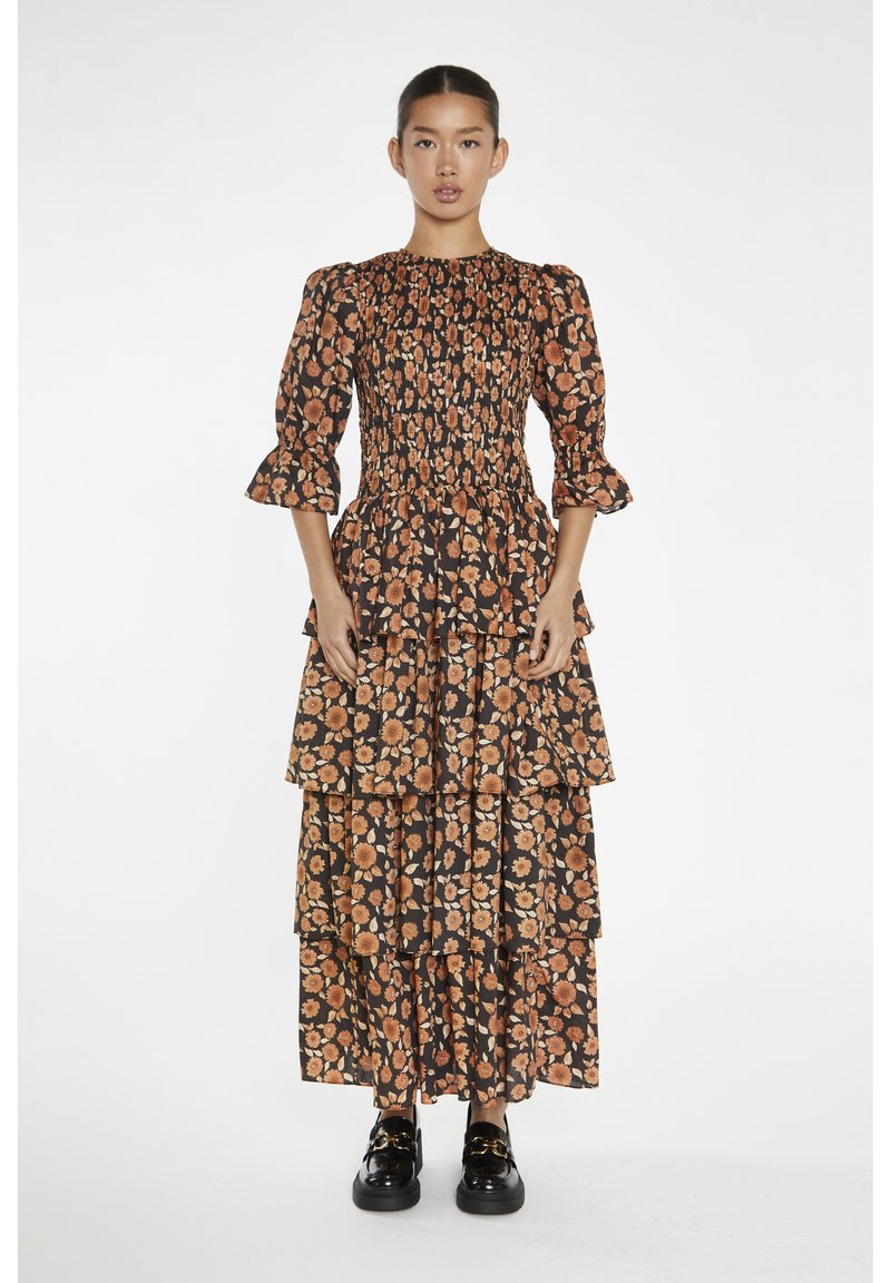 Glamorous TIERED - Maxikleid - burnt orange daisy