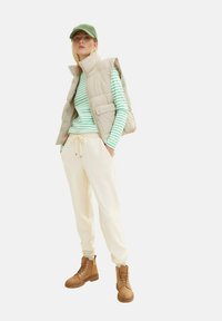 TOM TAILOR DENIM Camiseta de manga larga - white green stripe