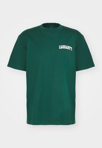 UNIVERSITY SCRIPT - Tricou cu imprimeu - chervil/white