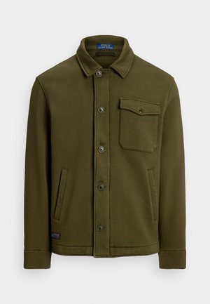 FLEECE DECK JACKET - Sweatjakke - company olive