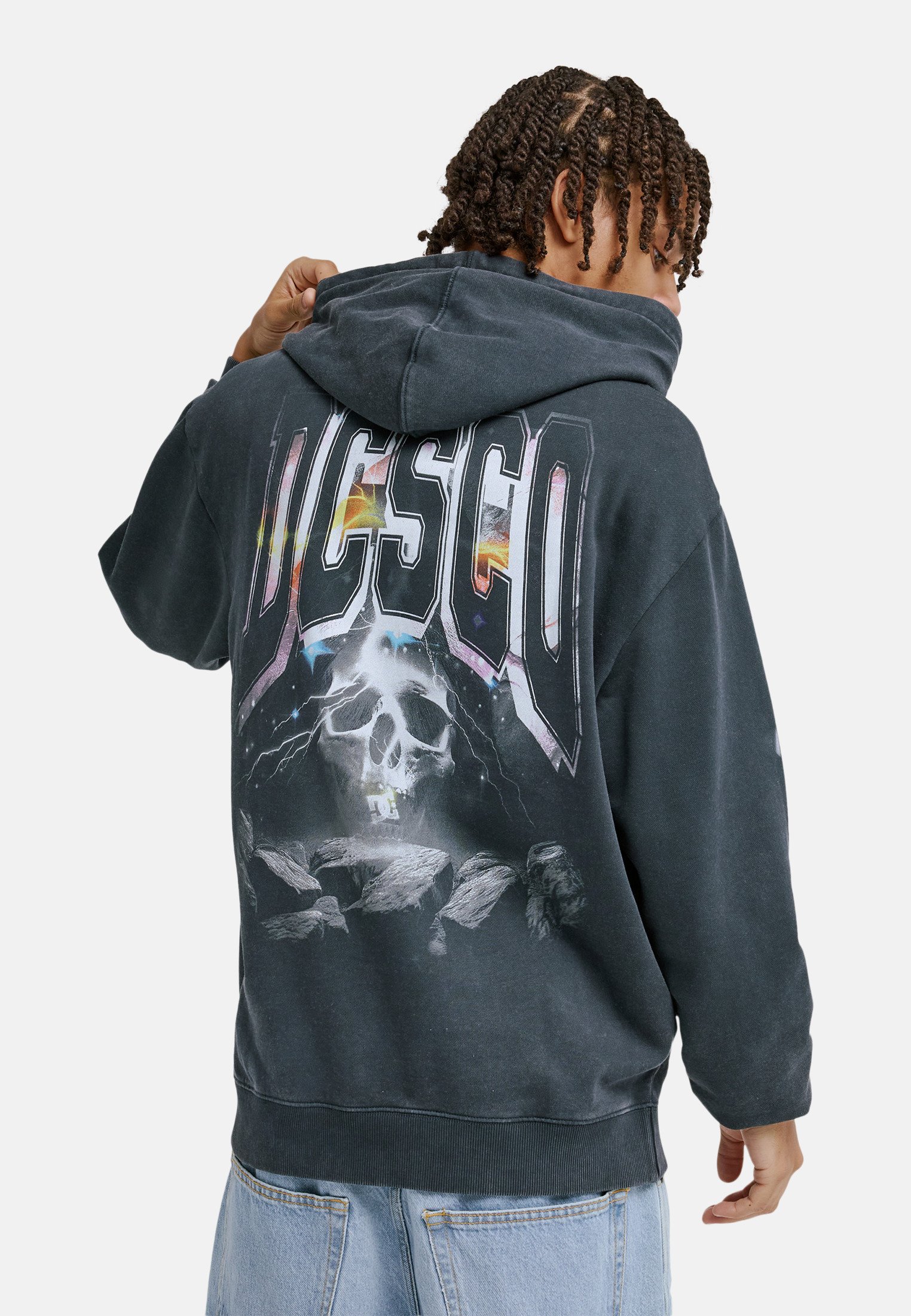 DC Shoes SKULL STORM - Hoodie - kvj black/zwart - Zalando.nl