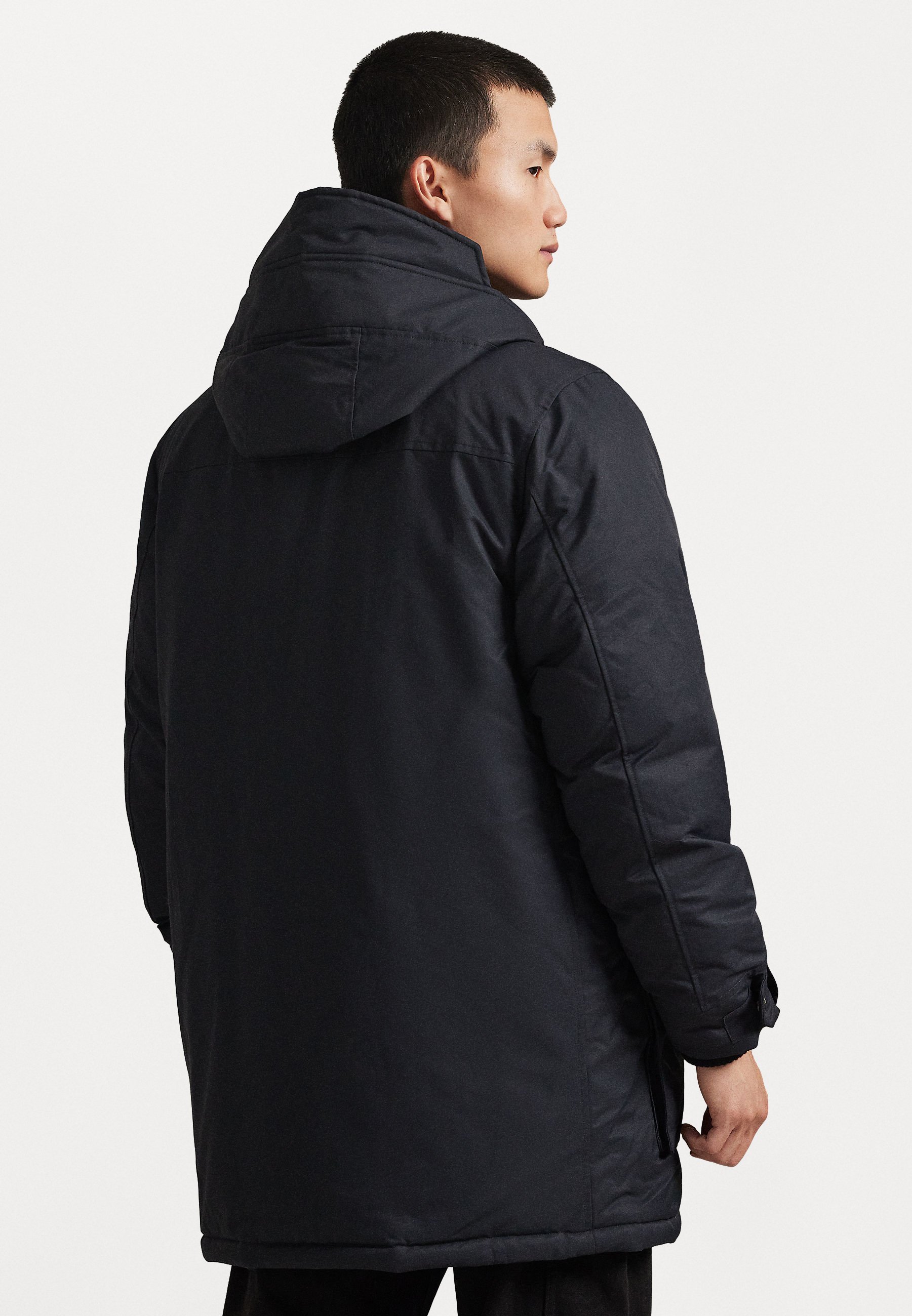Polo Ralph Lauren HOODED DOWN PARKA - Parka - polo black/dark blue