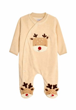 REINDEER APPLIQUE - REGULAR FIT - Pajac za spanje - stone