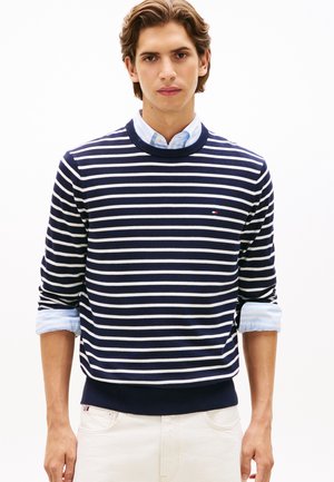 ESSENTIAL CREW NECK - Svetrík - desert sky/ivory petal