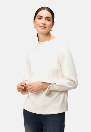 MIT GLITZERKNOPF - Sweater - eggnog