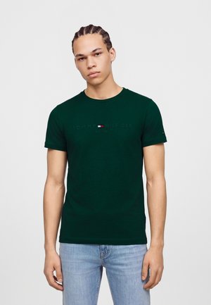 Tommy Hilfiger, LOGO SLIM - Тениска с щампа - nocturnal green