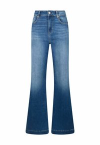 Zvonové džínsy - blue denim