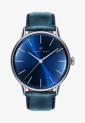 UHR SERENITY DEEP BLUE SILVER BLUE LEATHER 32MM - Ure - sunray blue