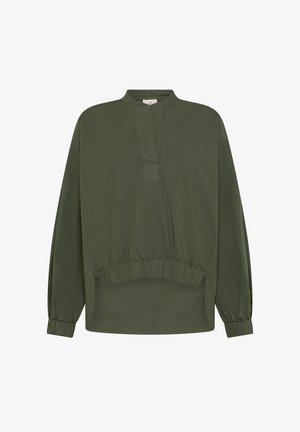Deha, POPELINE BLOUSE - SWEATER - Long sleeved top - green